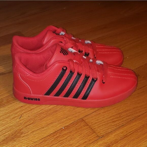 K-Swiss red leather sneakers - Picture 1 of 8